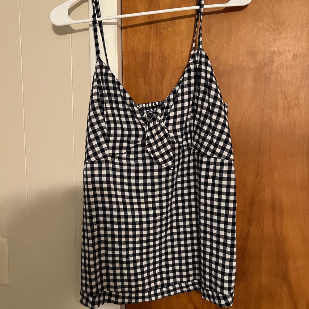 Old Navy, Blue Checkered, Tank, Medium, NWOT